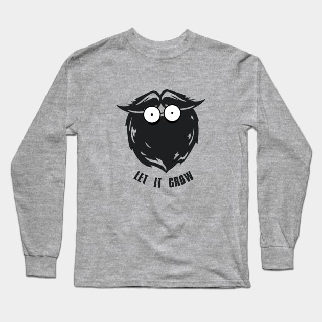 Let It Grow | No Shave November Long Sleeve T-Shirt by Anita Lourenso